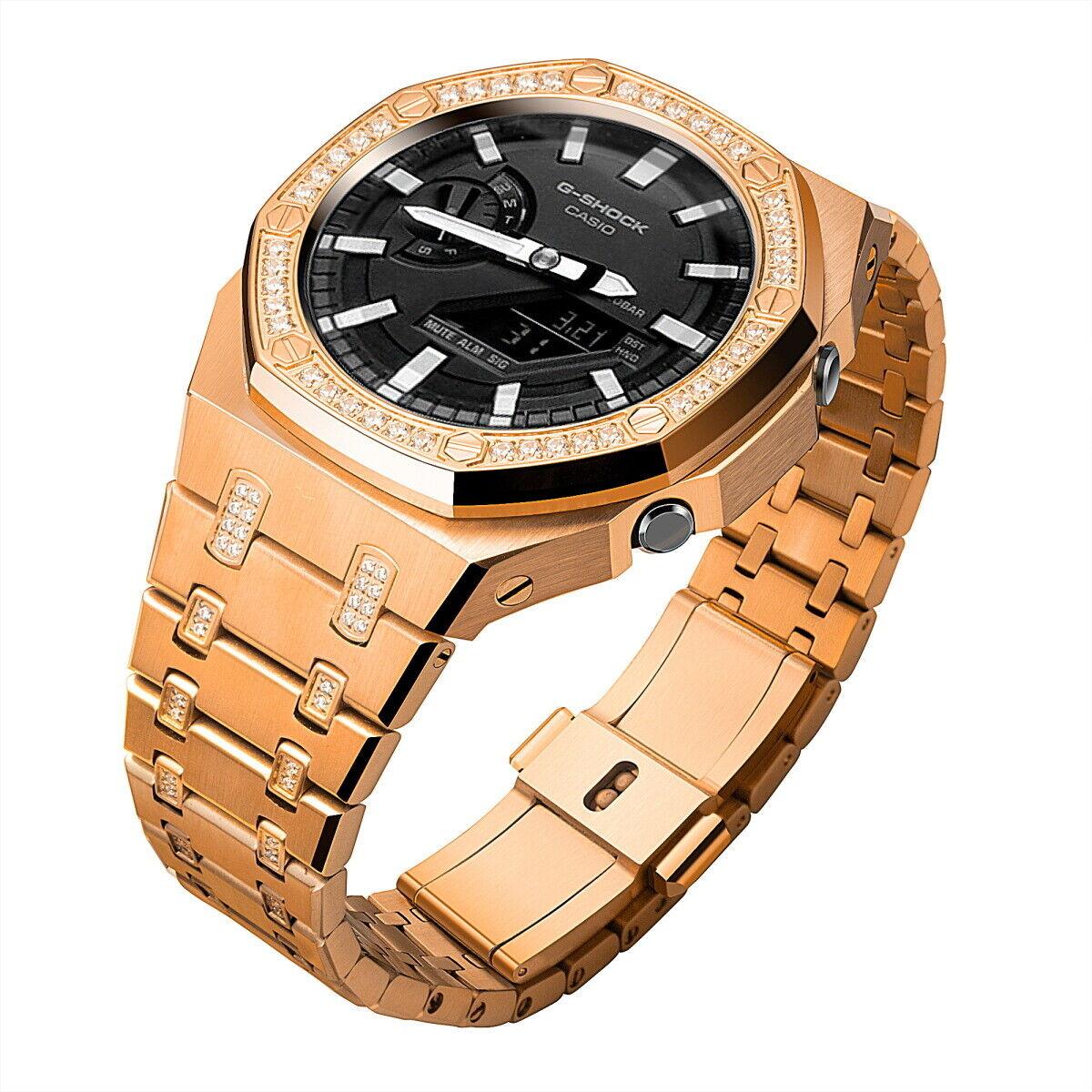 5th Luxury Stainless Steel Case Band Strap AP Mod Kit for G-Shock GA2100/2110