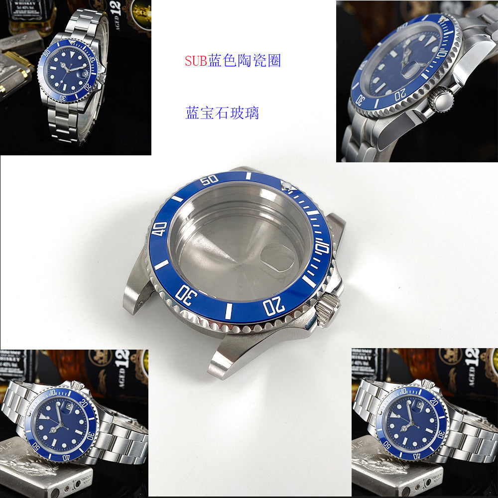 Labor Shi Water Ghost SUB watch accessories 40mm stainless steel with case set for 8215/2813 movement