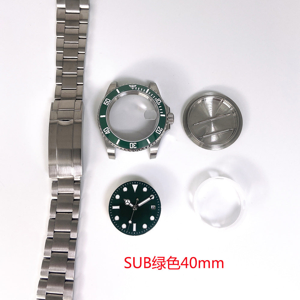 40MM watch accessories 316 stainless steel case with set for ETA2836 pearl 2813/8215 movement