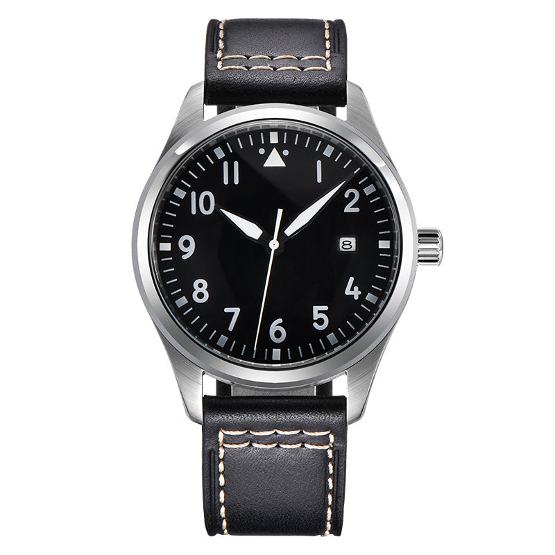 Wanjiaguo Little Prince 18 Pilot Series Stainless Steel Case Super Luminous 40mm Men's Mechanical Watch