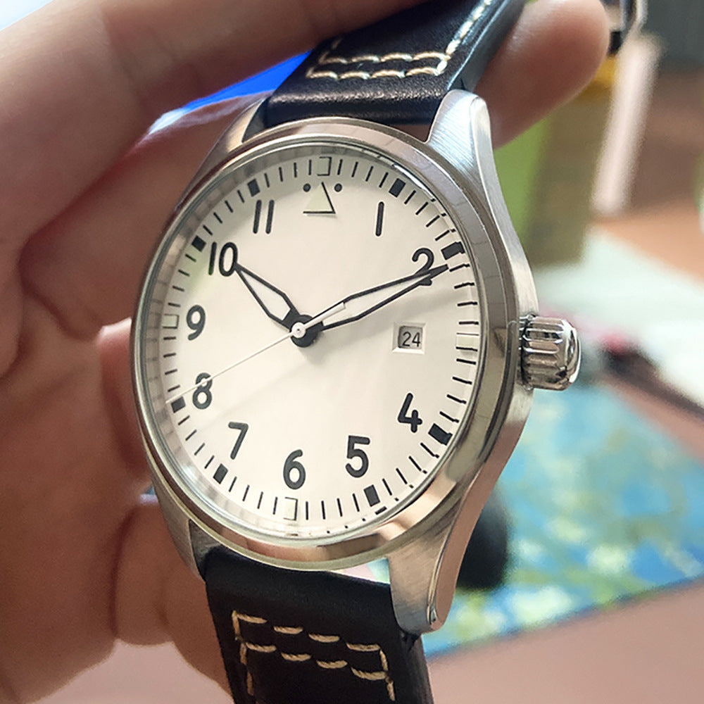 Wanjiaguo Little Prince 18 Pilot Series Stainless Steel Case Super Luminous 40mm Men's Mechanical Watch