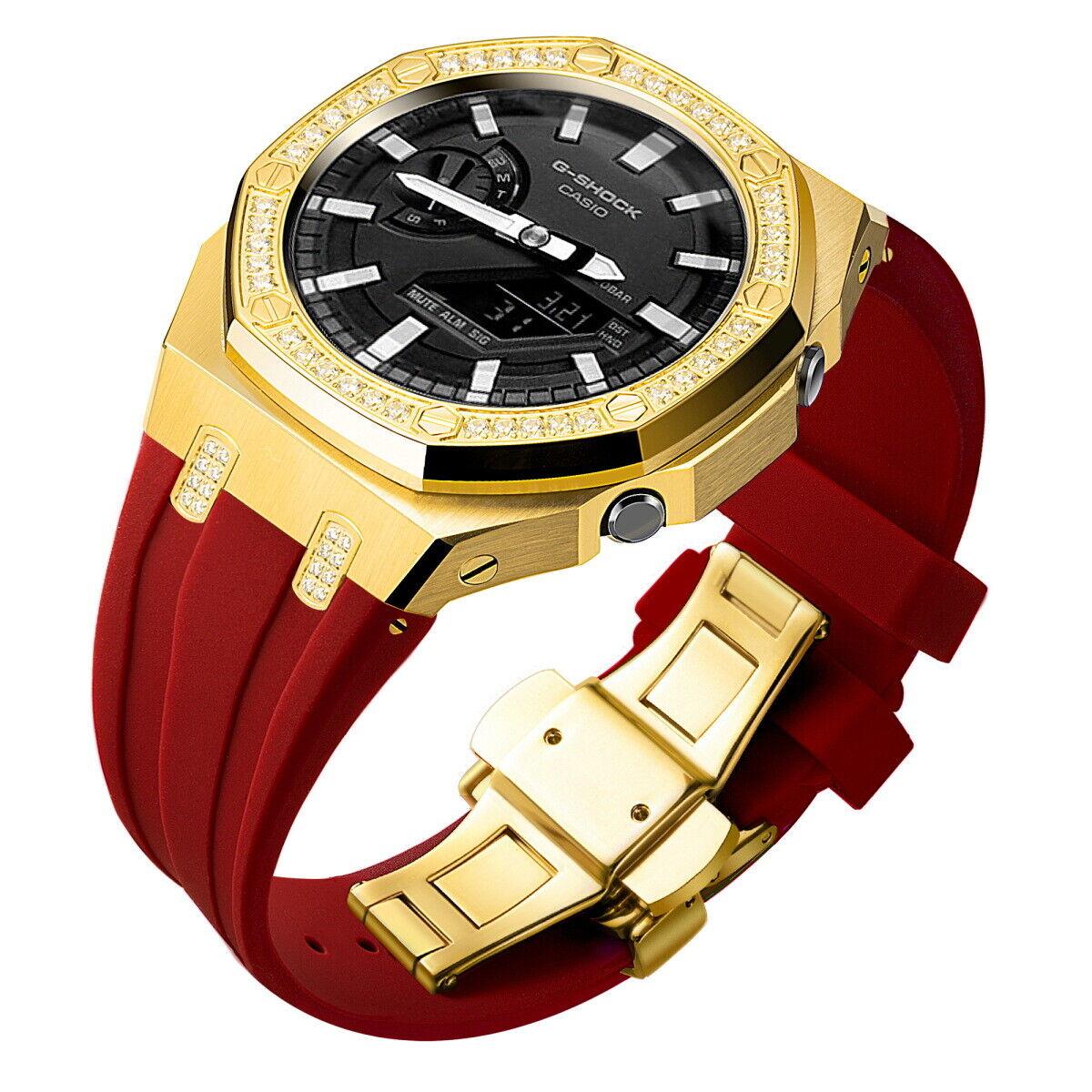 5th Luxury Stainless Steel Case Band Strap AP Mod Kit for G-Shock GA2100/2110