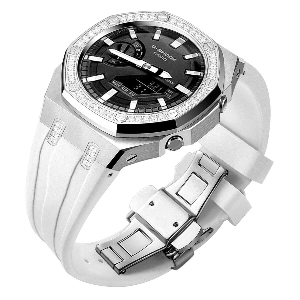 5th Luxury Stainless Steel Case Band Strap AP Mod Kit for G-Shock GA2100/2110