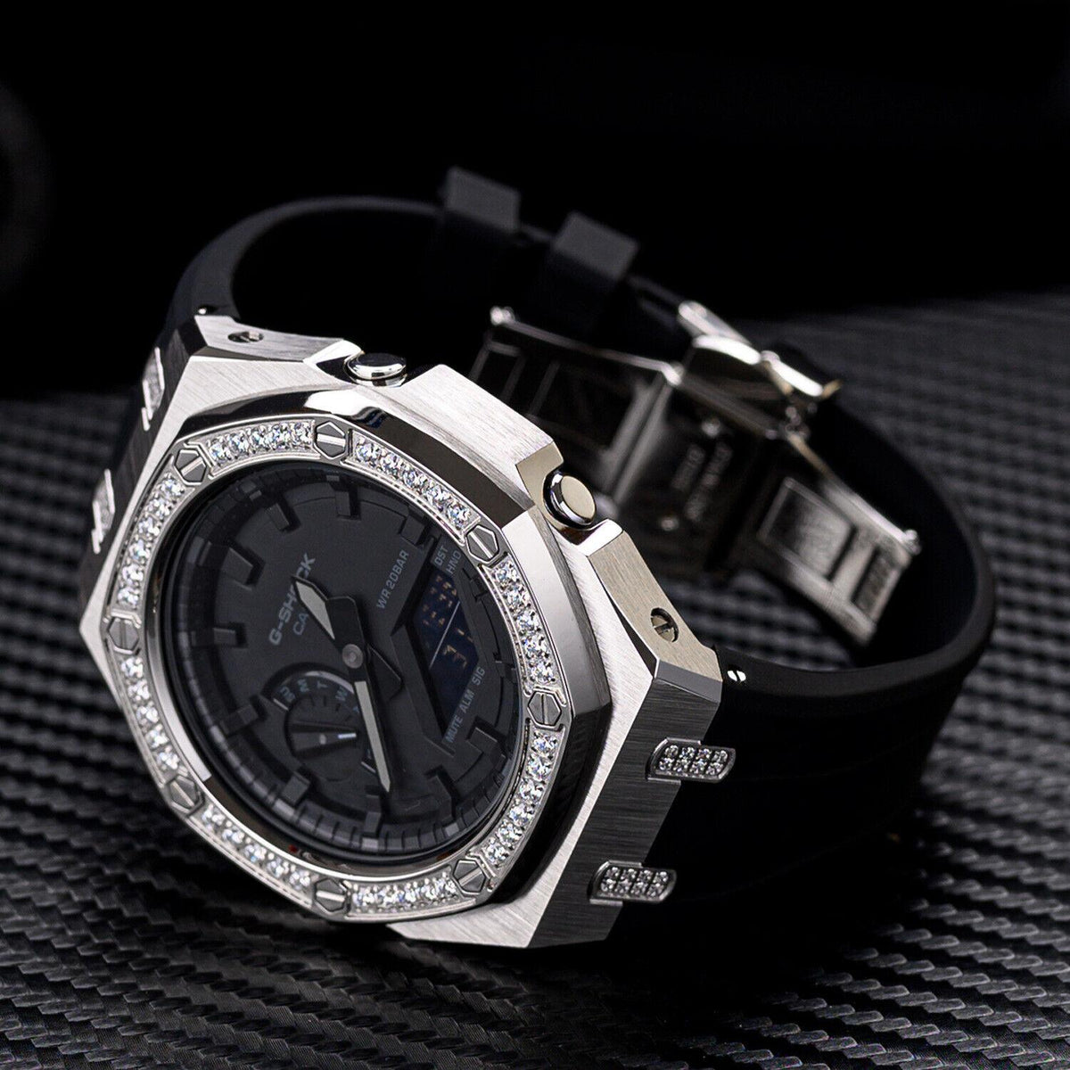5th Luxury Stainless Steel Case Band Strap AP Mod Kit for G-Shock GA2100/2110
