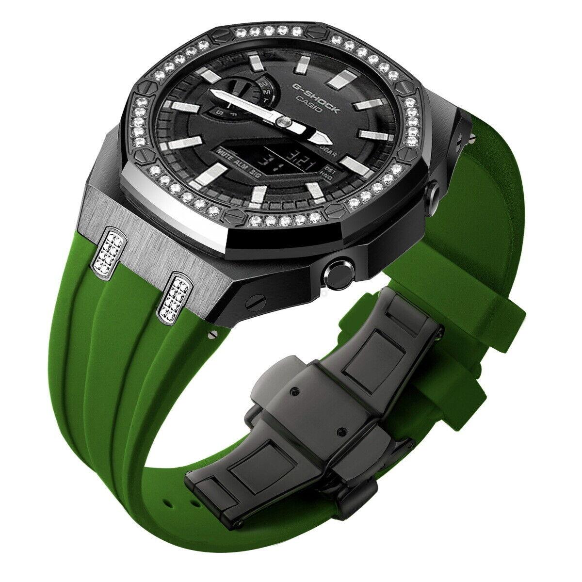 5th Luxury Stainless Steel Case Band Strap AP Mod Kit for G-Shock GA2100/2110