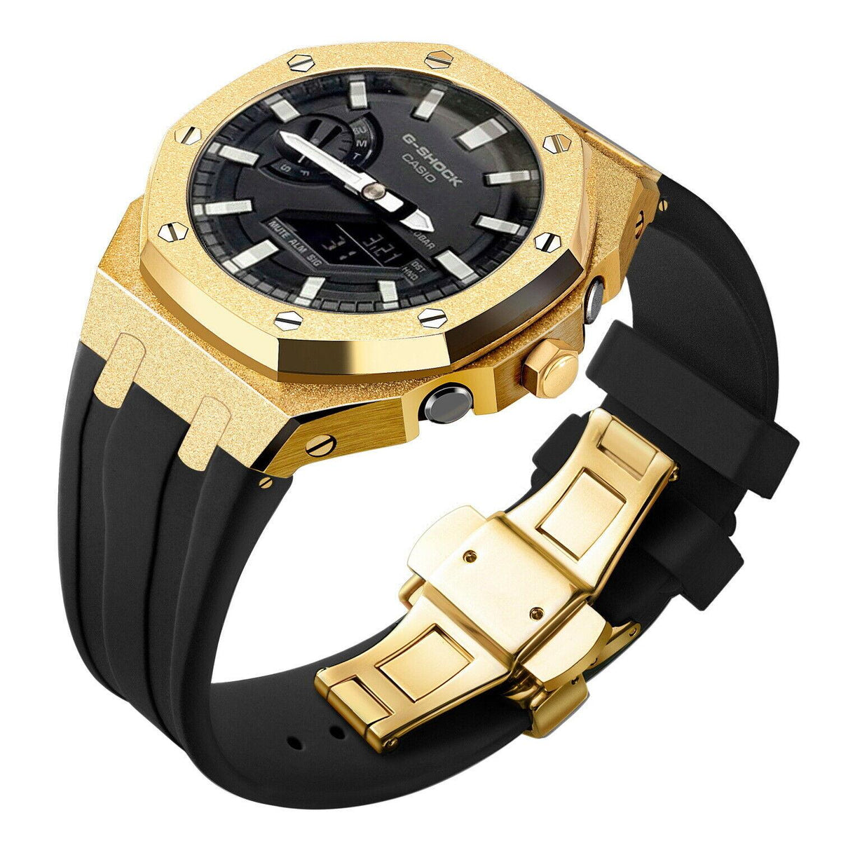 5th Frosted Stainless Steel Mod Kit Metal Watch Case For Casioak Gshock GA2100