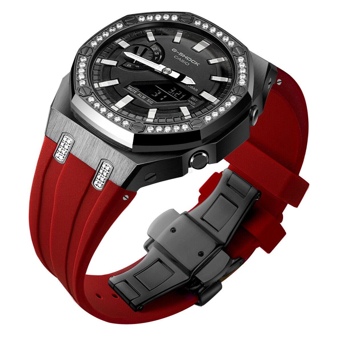 5th Luxury Stainless Steel Case Band Strap AP Mod Kit for G-Shock GA2100/2110