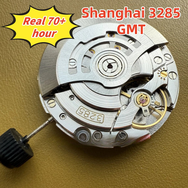 Real 72 hour power shanghai 3285 GMT master automatic mechanical movement blue balance wheel Men watch 4 hand VR3285 for 126710