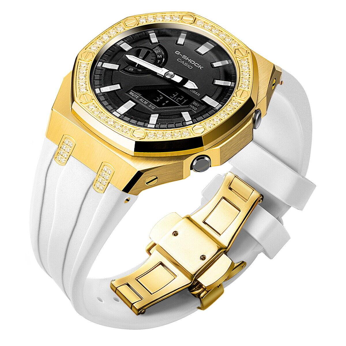 5th Luxury Stainless Steel Case Band Strap AP Mod Kit for G-Shock GA2100/2110
