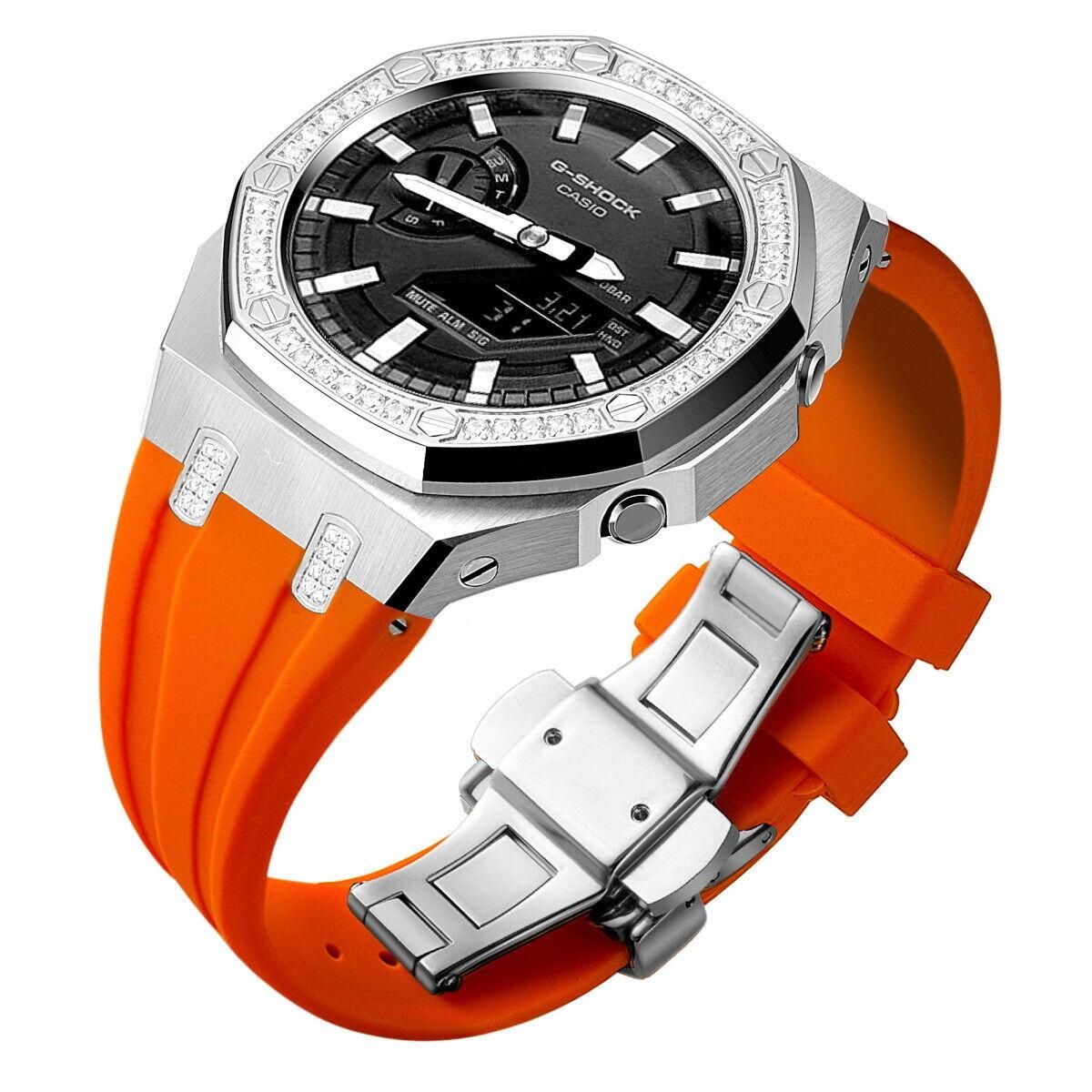 5th Luxury Stainless Steel Case Band Strap AP Mod Kit for G-Shock GA2100/2110