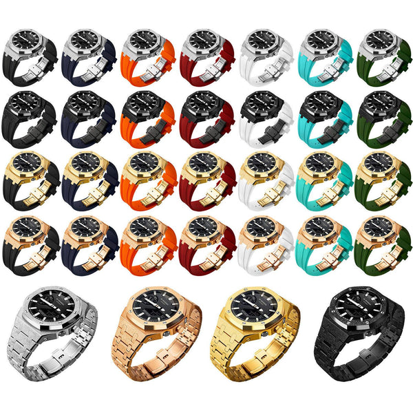5th Frosted Stainless Steel Mod Kit Metal Watch Case For Casioak Gshock GA2100
