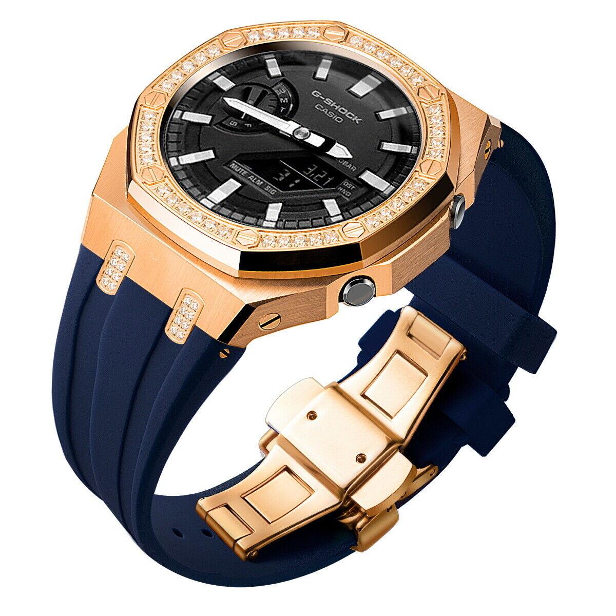 5th Luxury Stainless Steel Case Band Strap AP Mod Kit for G-Shock GA2100/2110