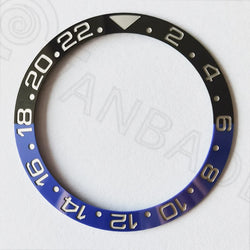 Slope 24 Hours 38mm*30.5mm Ceramic bat-man/ pe-psi /root beer/sprite Watch Bezel Ring Insert for RLX 116710 126710 GMT watch