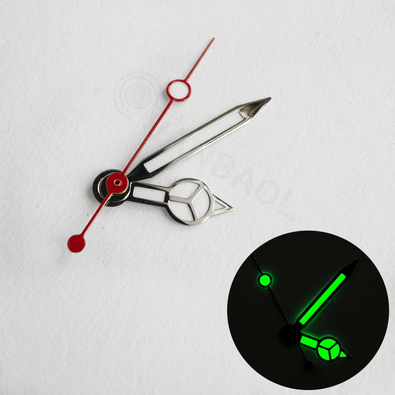 Watch Hands Green Luminous Hands Fit NH35 NH36 Movement