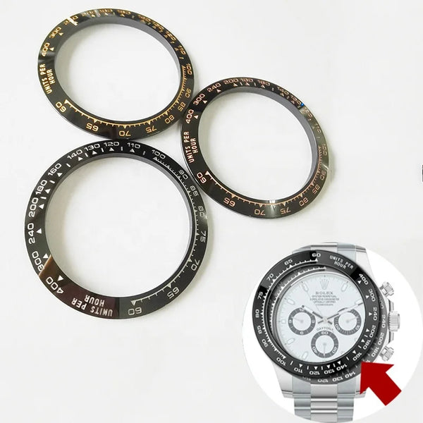 High Quality Advanced Platinum Words Ceramic Bezel for RLX Cosmograph Day-tona 116500 116518 116515 116506 Automatic Watch