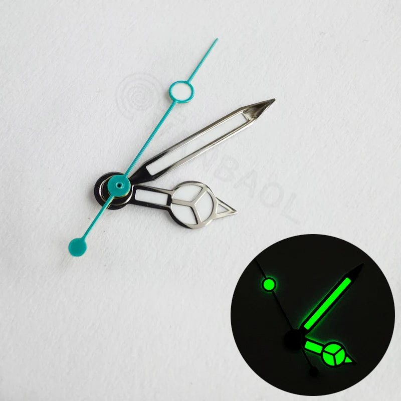 Watch Hands Green Luminous Hands Fit NH35 NH36 Movement