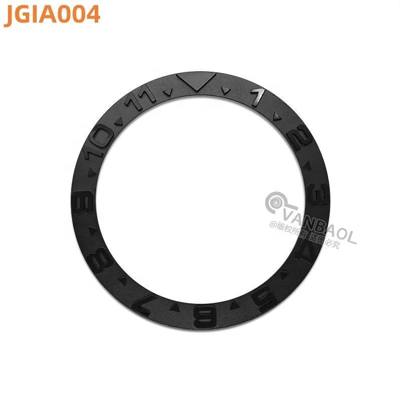 JGIA Convex Character Design metal Bezel Insert for SKX007 SKX009 SKX011 SRPD Watch Case Modification Parts