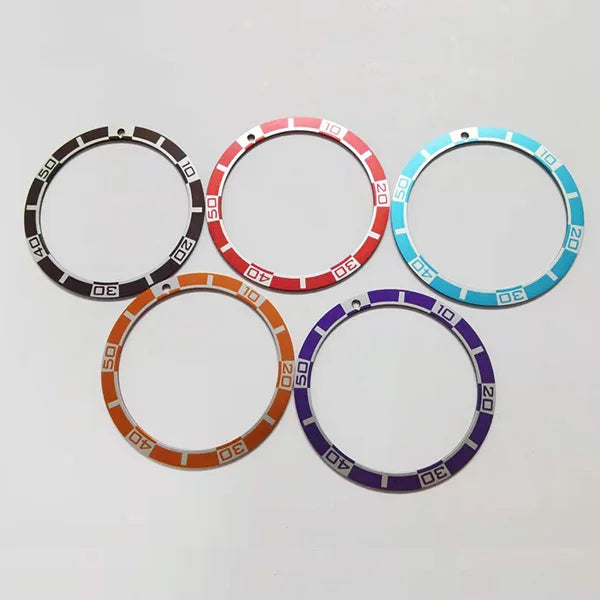 High Quality Wholesale Watch 38mm Bezel Ring Insert  aluminum Embossed Cover Case Bezel