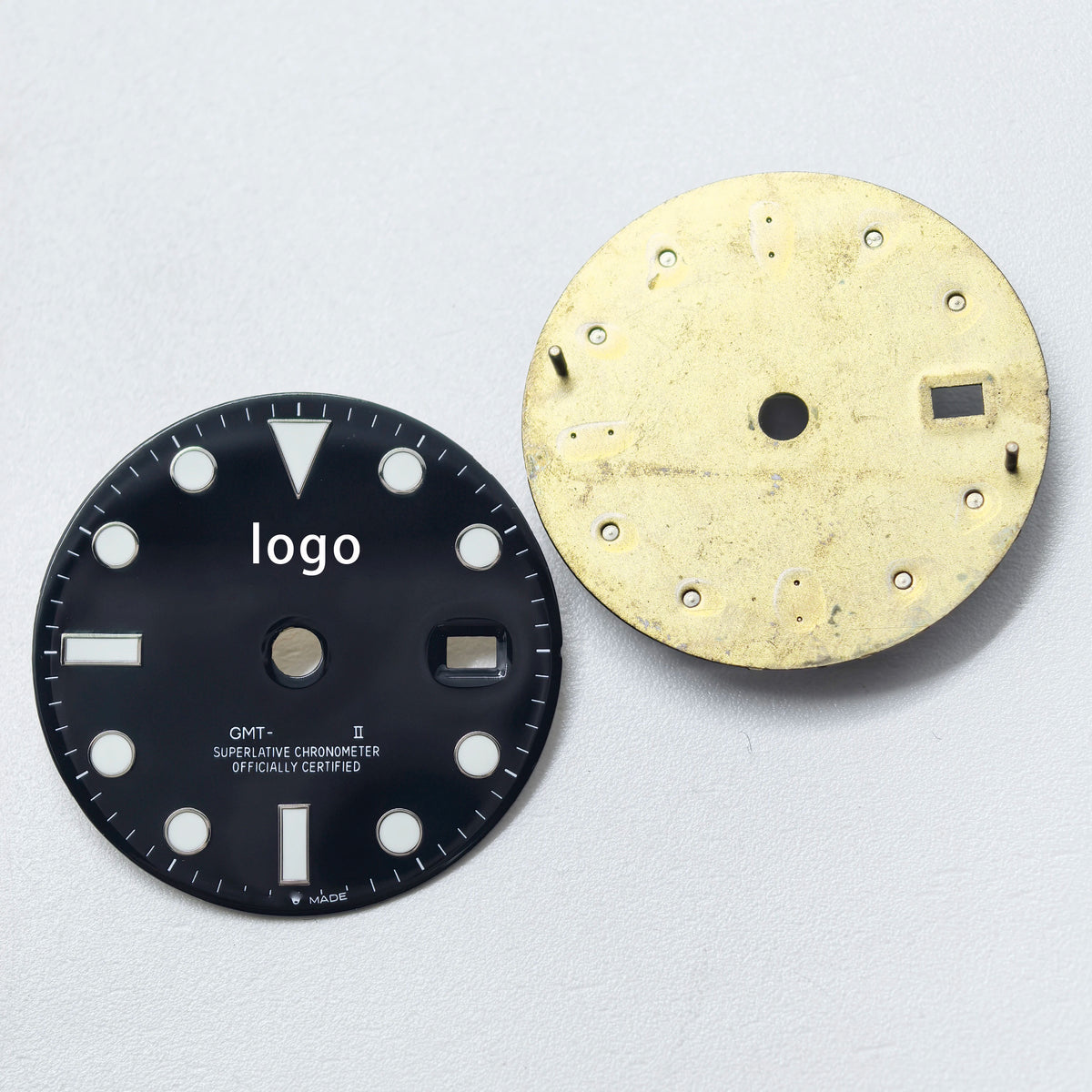 27.8mm Blue Luminous Watch Dial Fit for 2836 Gmt Watch Movement