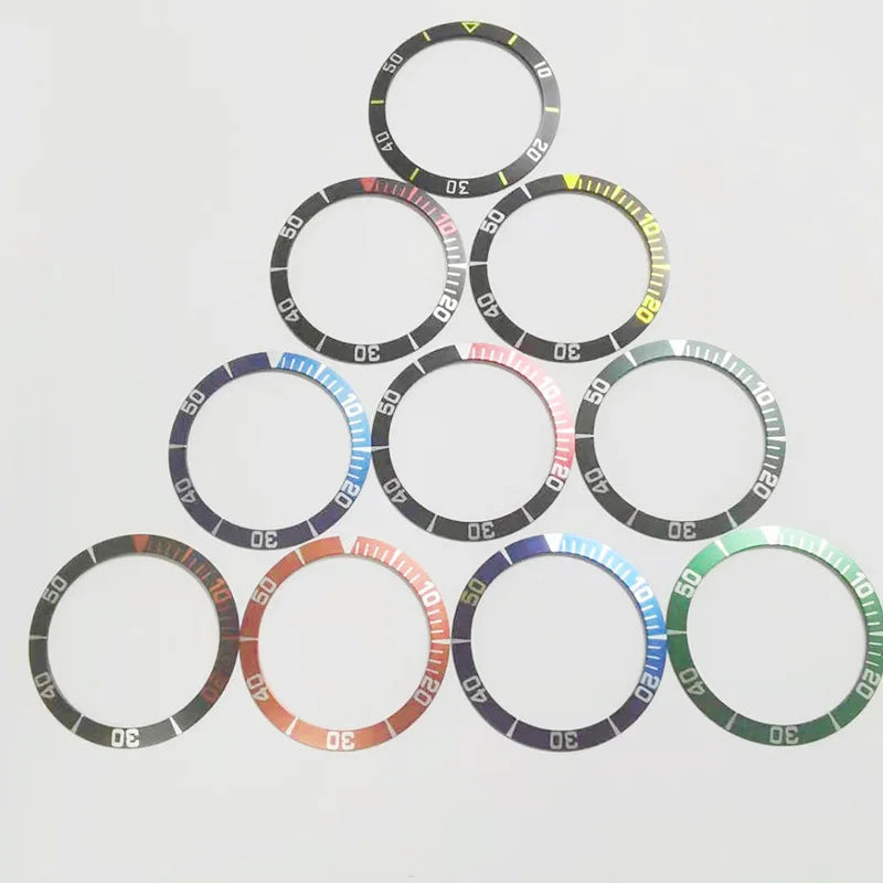 High Quality Wholesale Watch 38mm Bezel Ring Insert  aluminum Embossed Cover Case Bezel