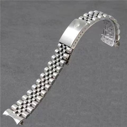 13mm 17mm 20mm Silver Two Tone Stainless Steel Watchband Old Style Jubilee for Date-just Watcher