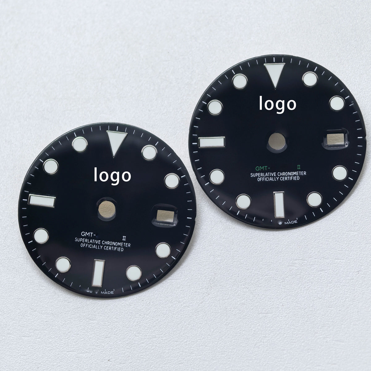 27.8mm Blue Luminous Watch Dial Fit for 2836 Gmt Watch Movement