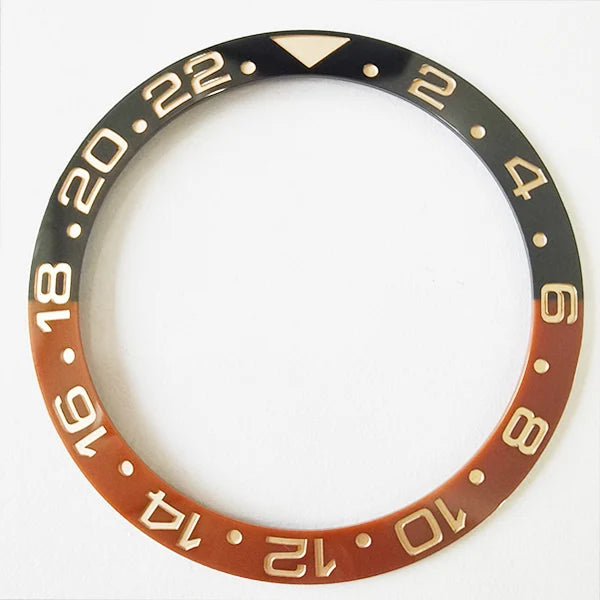 Slope 24 Hours 38mm*30.5mm Ceramic bat-man/ pe-psi /root beer/sprite Watch Bezel Ring Insert for RLX 116710 126710 GMT watch