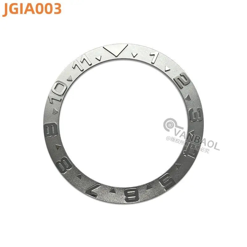 JGIA Convex Character Design metal Bezel Insert for SKX007 SKX009 SKX011 SRPD Watch Case Modification Parts