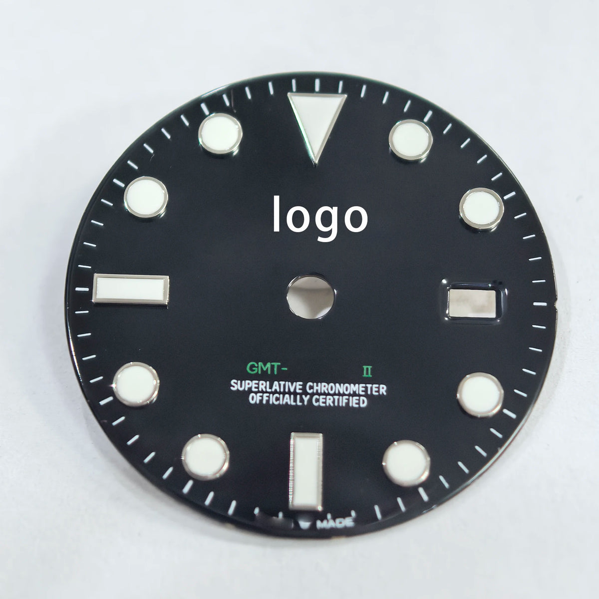 27.8mm Blue Luminous Watch Dial Fit for 2836 Gmt Watch Movement