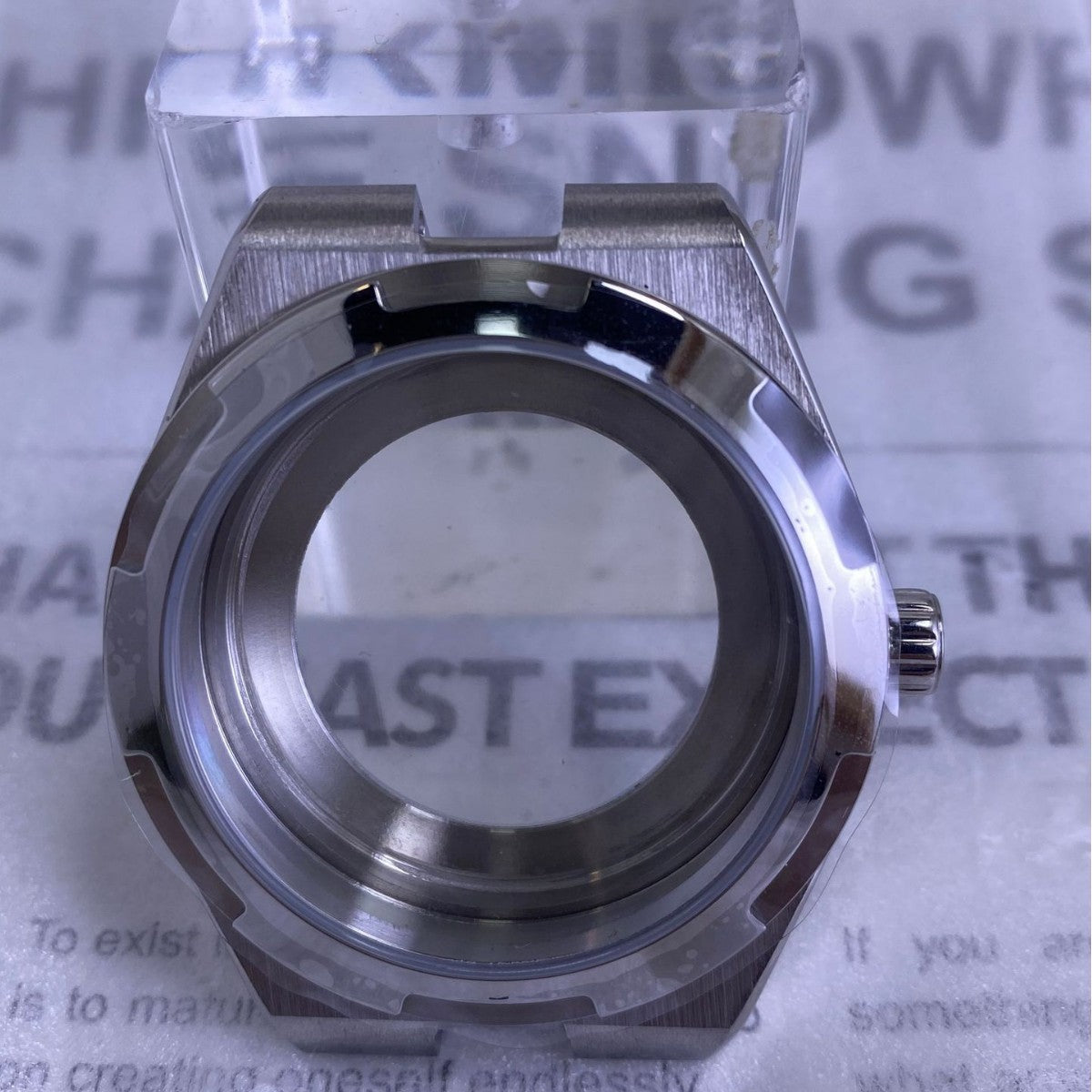 41MM stainless steel case, strap, inner shadow, bottom ring, men's mechanical watch modification accessories, suitable for 2813 movement