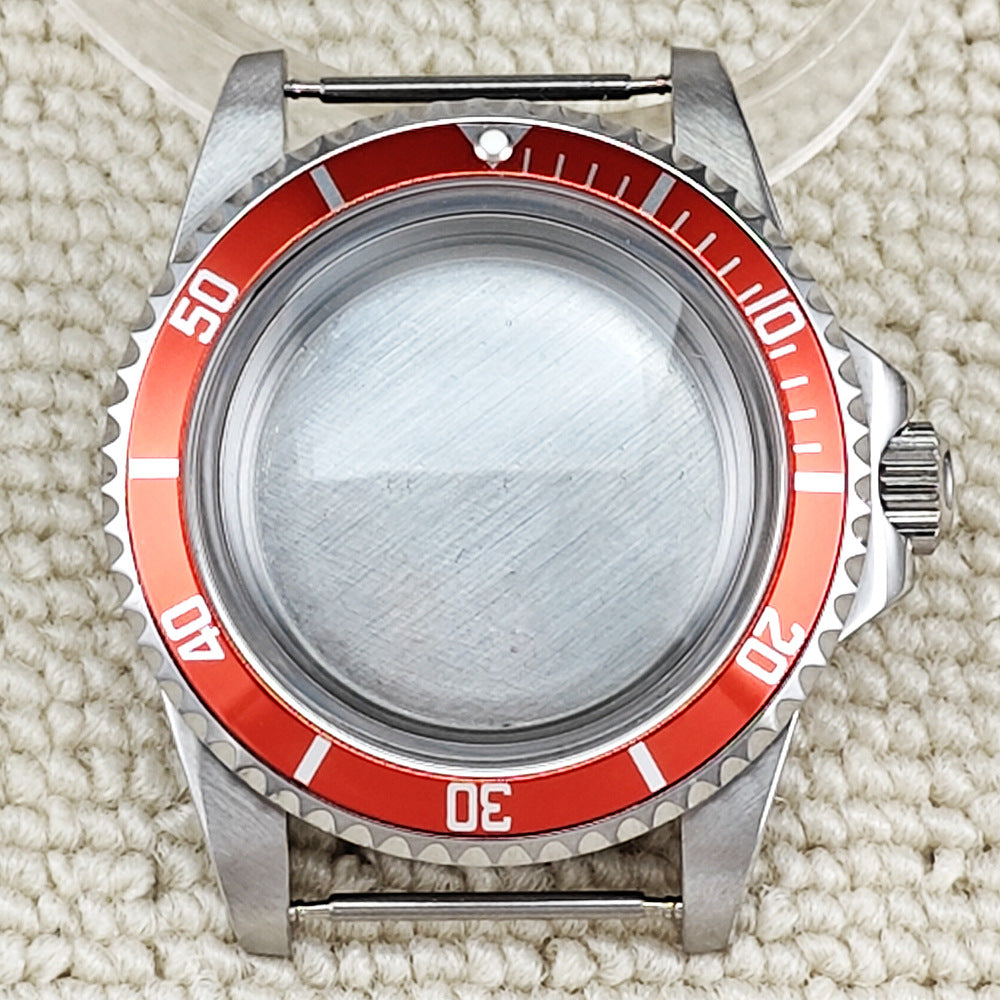 39.5MM automatic mechanical water ghost case 316L stainless steel case accessories full set suitable for NH35/NH36 machine