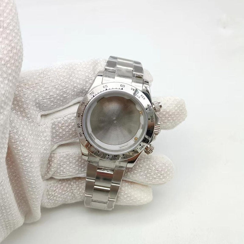 Suitable for Daytona 304 steel 40MM six-pin mechanical watch case strap set Suitable for 3836 machine