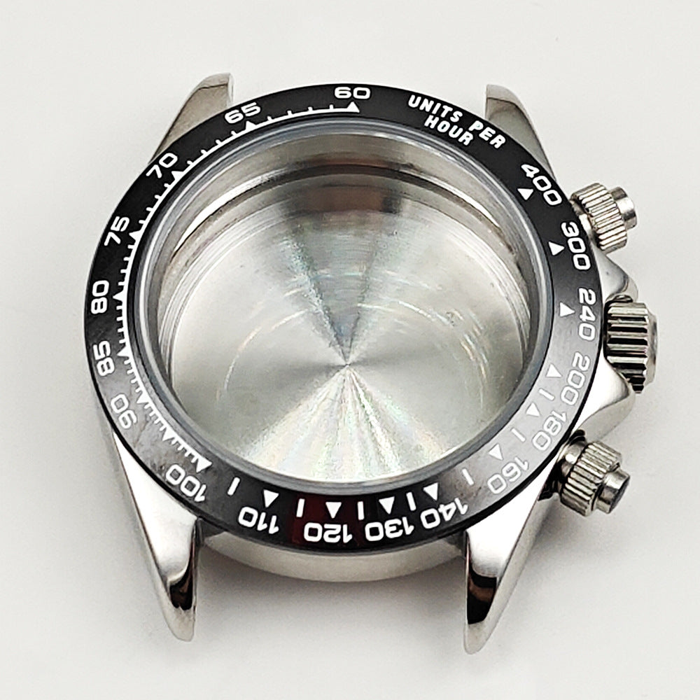 40MM quartz machine case stainless steel ceramic ring modified watch accessories for VK63/VK64 movement