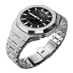 Gen4 Mod Kit for Casioak GA2100 GMAS2100 GAB2100 Modification Kit Bezel Emery Frosted Case Rubber Band for GA-2110 Metal Bezel