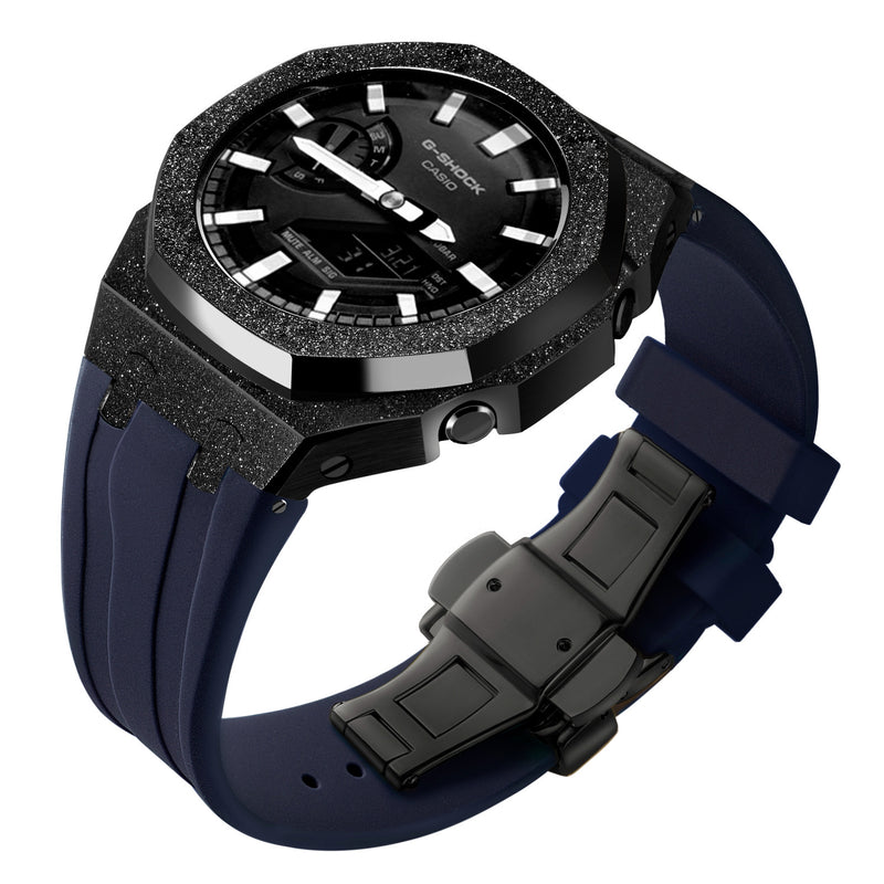 Gen4 Mod Kit for Casioak GA2100 GMAS2100 GAB2100 Modification Kit Bezel Emery Frosted Case Rubber Band for GA-2110 Metal Bezel