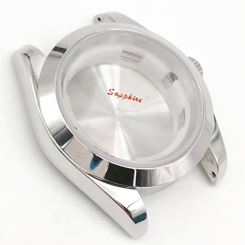 Factory direct sales 39mm sapphire mirror solid bottom cover for 2813 2836 machine case set
