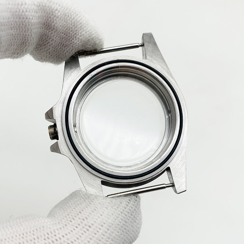 40MM mechanical water ghost case 316L stainless steel case accessories full set for 2813/8215 movement