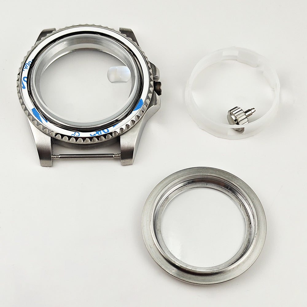 40MM stainless steel case Men's modified watch accessories Mineral glass case for 2813/8215 movement