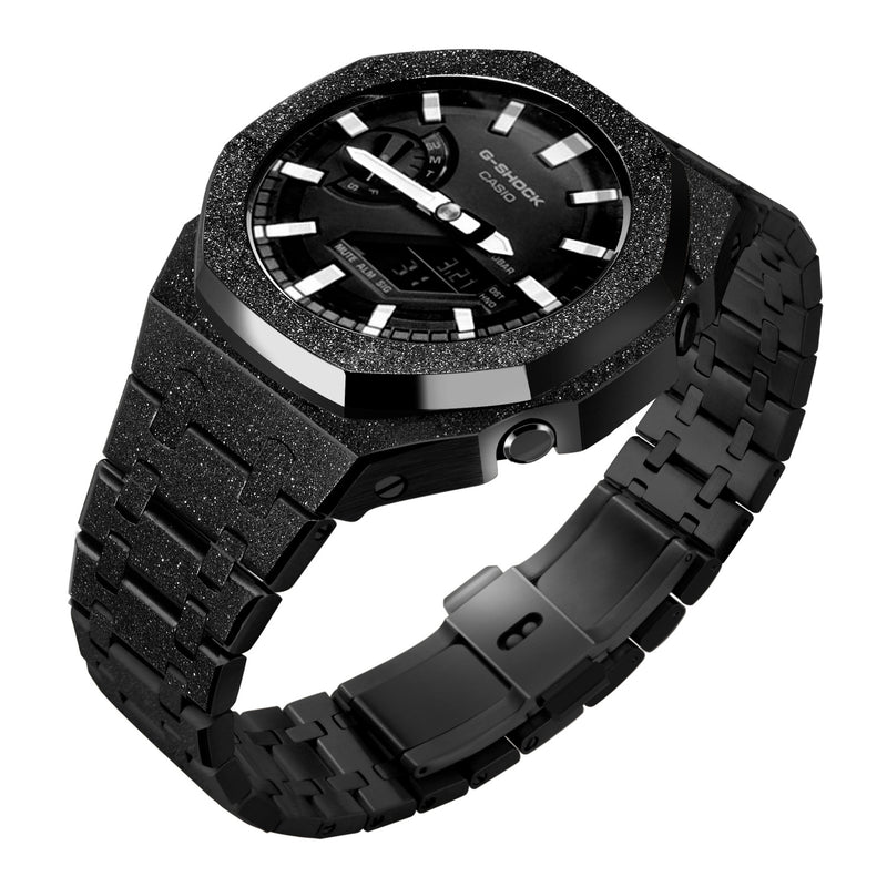 Gen4 Mod Kit for Casioak GA2100 GMAS2100 GAB2100 Modification Kit Bezel Emery Frosted Case Rubber Band for GA-2110 Metal Bezel