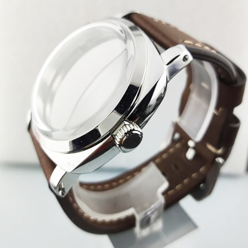 47MM Stainless Steel Case Strap Set Men's Watch Accessories Fit ETA6497/ST3600 Manual Movement