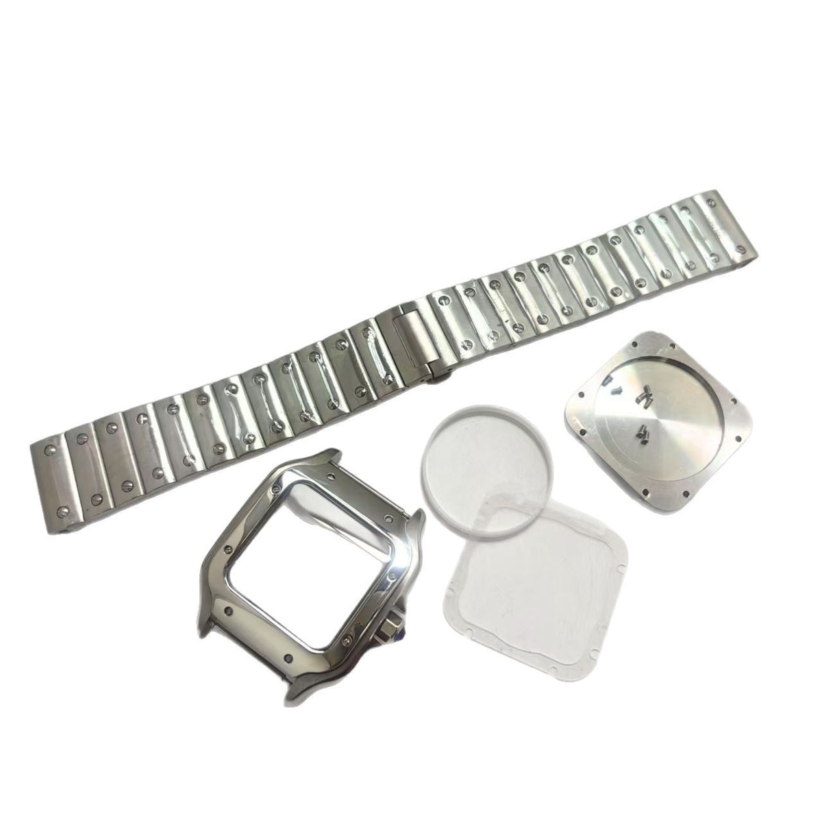 Watch full set of accessories 38mm 316L case, mineral mirror, suitable for NH35 movement