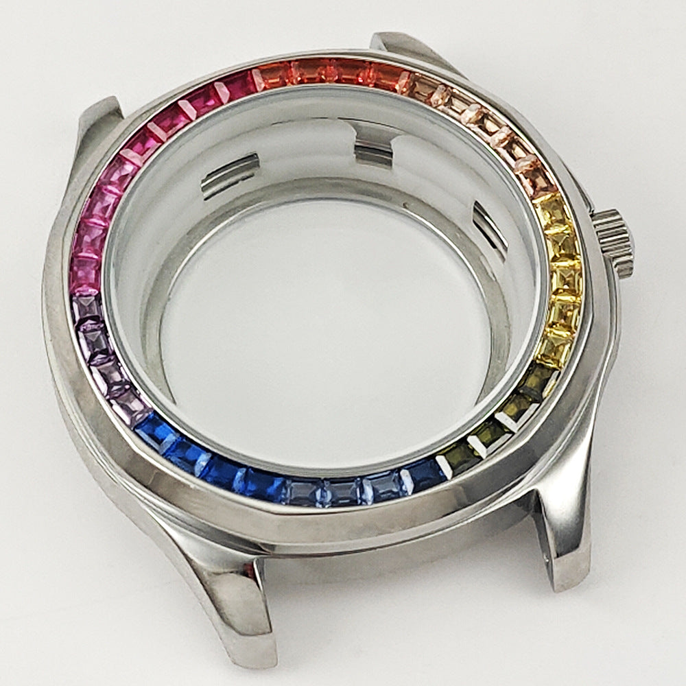 Granate serie uhr änderung zubehör automatische mechanische uhr fall casual männer fall NH35 bewegung 