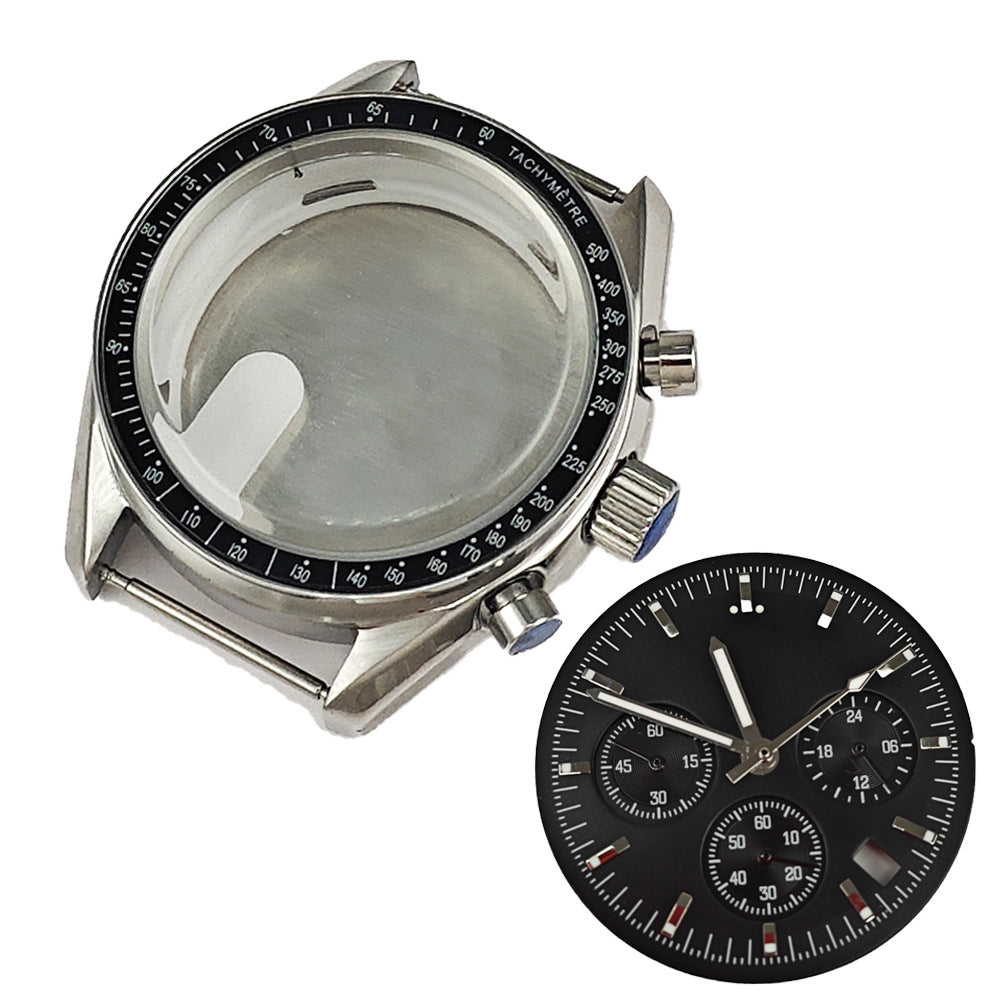40MM watch modification accessories multi-function Speedmaster watch stainless steel case suitable for VK63 VK64 movement