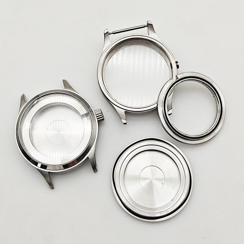 Alternative Pilot Series 316L Stainless Steel Case Screw-in Watch Accessories for 8215/2813 Movement