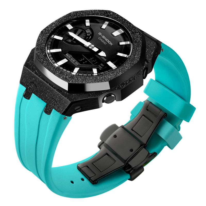 Gen4 Mod Kit for Casioak GA2100 GMAS2100 GAB2100 Modification Kit Bezel Emery Frosted Case Rubber Band for GA-2110 Metal Bezel