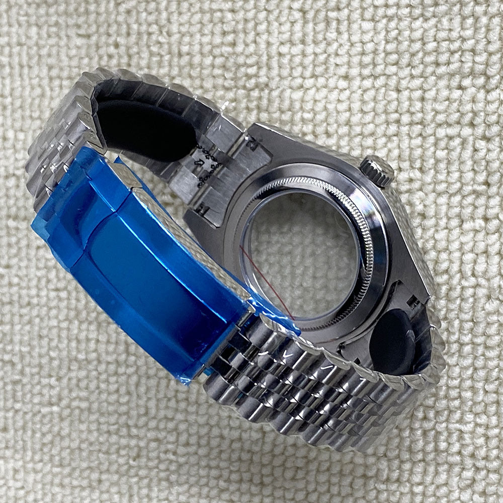 NH35 case dog tooth ring log 40mm transparent bottom sheet full set of Sapphire glass fitting NH36 movement