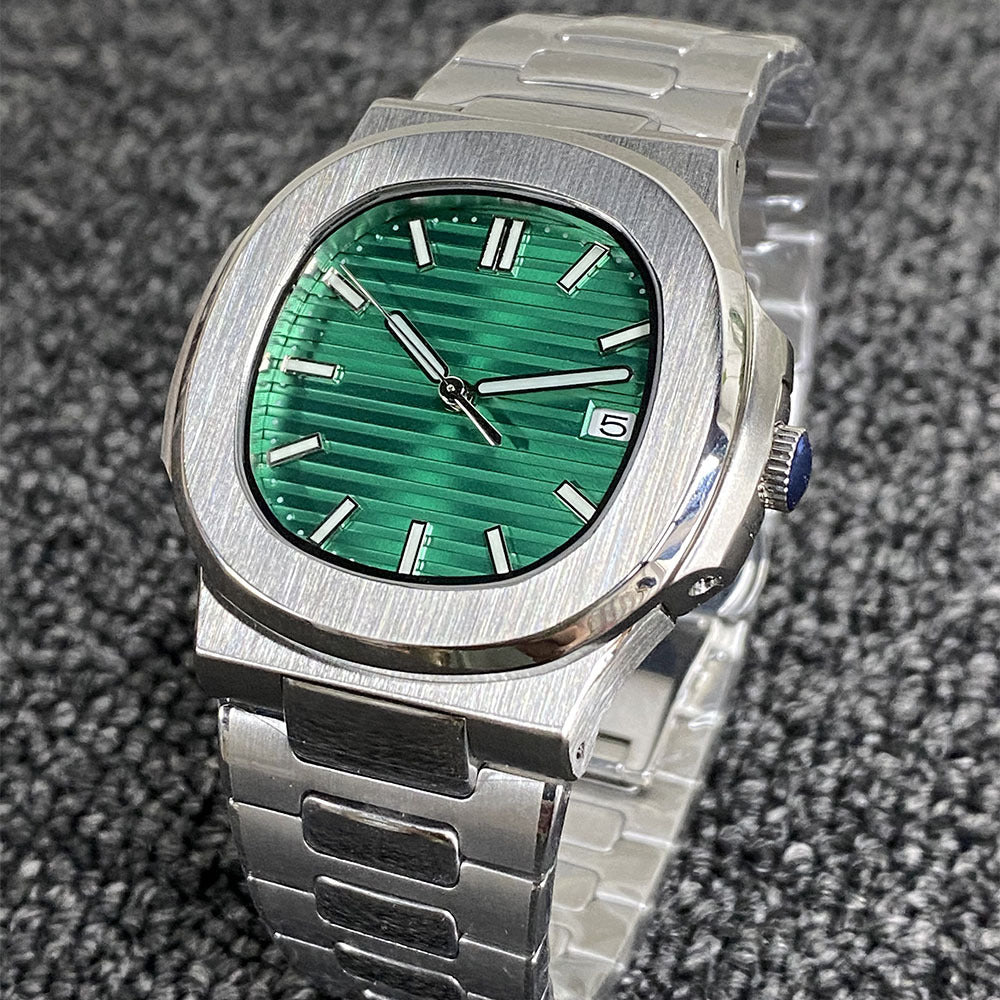 Alternative Nautilus Serie Herren automatische mechanische Business-Multifunktionsuhr Herren NH35 Uhrwerk Edelstahl 