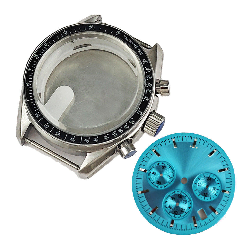 40MM watch modification accessories multi-function Speedmaster watch stainless steel case suitable for VK63 VK64 movement