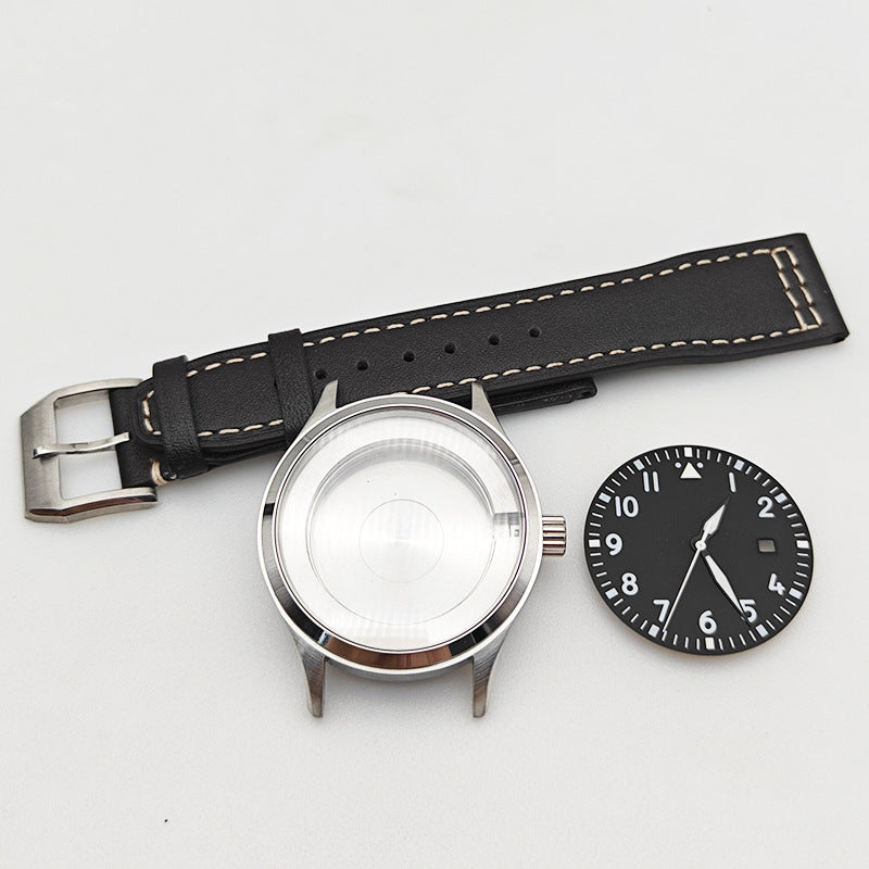 Alternative Pilot Series Case Full Set of 40MM Stainless Steel Case Strap Dial for 8215/2813 Movement