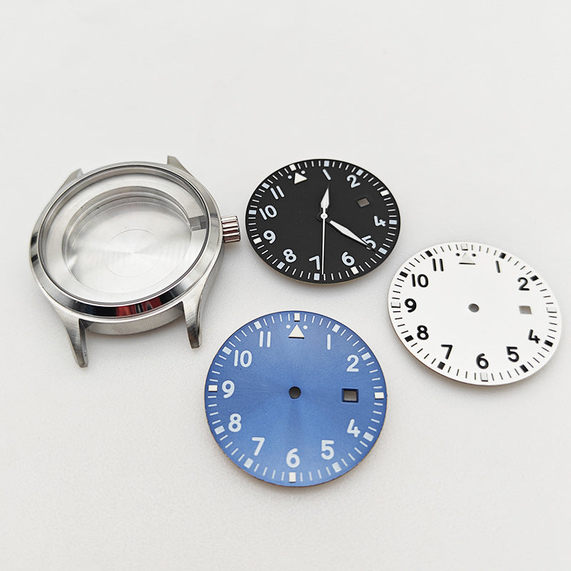 Alternative Pilot Series Case Full Set of 40MM Stainless Steel Case Strap Dial for 8215/2813 Movement